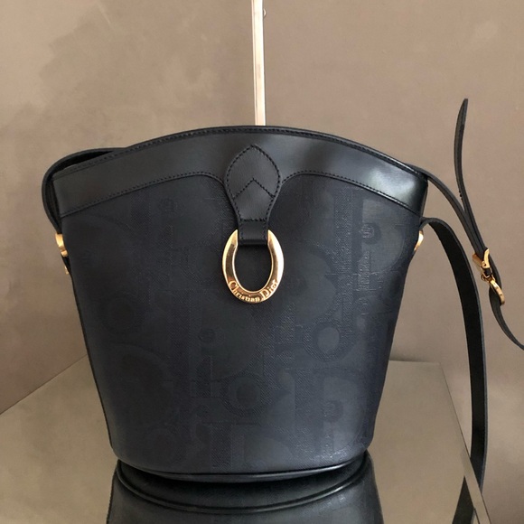 Dior Black Crossbody Bag with Gold Accents - Picture 1 of 10